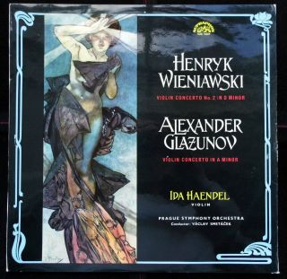 Wieniawski / Glazunov: Violin Concertos - Ida Haendel Supraphon Sua 10687 Lp