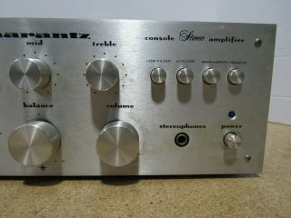 Vintage Marantz Model 1060 Console Stereo Integrated Amplifier & 3