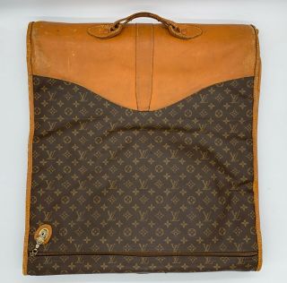 Louis Vuitton Vintage Folding Garment Bag Monogram Canvas Soft Luggage 2