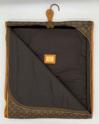 Louis Vuitton Vintage Folding Garment Bag Monogram Canvas Soft Luggage 5