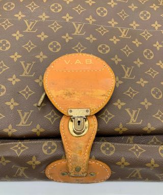 Louis Vuitton Vintage Folding Garment Bag Monogram Canvas Soft Luggage 6