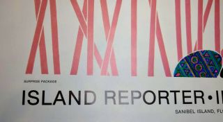 Ikki Matsumoto: Vintage Island Reporter Poster released 1986,  