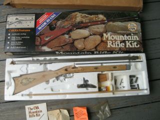 Vintage 1970s CVA Connecticut Valley Arms Mountain Rifle Kit.  50 CAL.  with Boxes 2