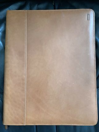 Vintage Hartmann Leather Folio Zippered Notepad Holder 2