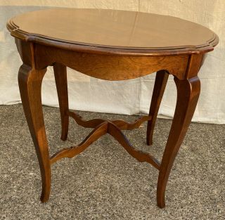 Vintage Ethan Allen Country French Round End Table 26 - 8204 Finish 216 Item B 3