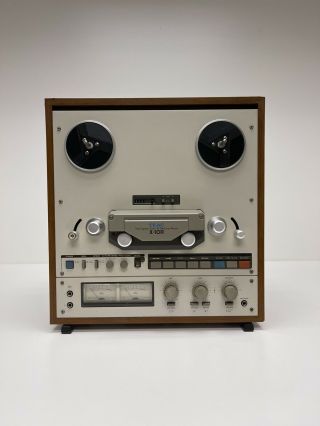 Vintage Teac X - 10r Reel To Reel Tape Deck Recording X 10r R 10.  5 " Has Wood Case