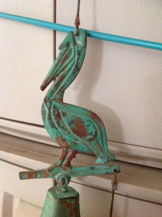 Vintage,  Paolo Soleri Arcosanti Cosanti Bronze Pelican Wildlife Bell Windchime