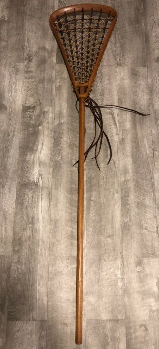 Vintage Stx Goalie Stick,  70’s Lacrosse,  Butterscotch