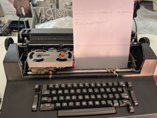 Vintage Ibm Selectric Ii [2] Black Correcting Electric Typewriter W/ Element