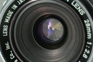 【MINT】 Vintage Canon 28mm F/2.  8 Lens L39 LTM Leica Screw Mount from JAPAN 5