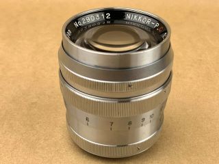 Nikon 8.  5cm f/2 Nikkor P.  C.  Vintage 85mm Leica M39 Screw Mount Lens - 2