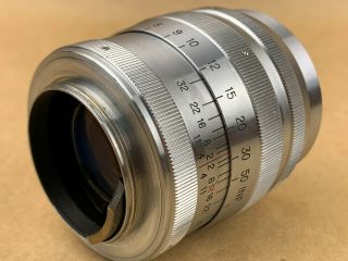 Nikon 8.  5cm f/2 Nikkor P.  C.  Vintage 85mm Leica M39 Screw Mount Lens - 4