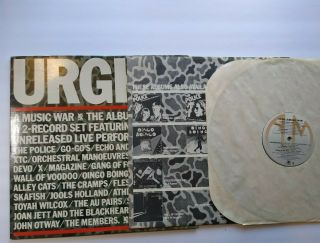 Urgh A Music War Vinyl Lp Record Punk Wave X Cramps Devo Oingo Boingo Promo