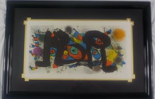 Vintage Unsigned Lithograph Sculptures Ii By Joan Miro Listed