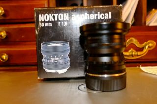 Voigtlander NOKTON 50mm F/1.  5 Vintage Line Aspherical VM (for Leica M) Black 3