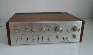 Vintage Pioneer Stereo Amplifier Model Sa - 9100 Retro Metal And Wood Case Audio
