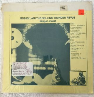 Bob Dylan - The Rolling Thunder Revue (bangor,  Me) - Exc In Shrink Not Tmoq