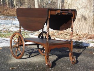 Vintage Tea Trolley Drink Bar Cart Drop Leaf Serving Cart Table Paine Furniture