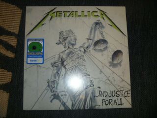 Metallica And Justice For All Walmart Exclusive 2 Lp Green Colored Vinyl