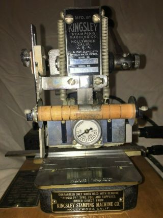 Vintage Kingsley Letter Type Set Old Stock Hot Foil GOLD Stamping Machine 2