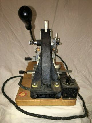 Vintage Kingsley Letter Type Set Old Stock Hot Foil GOLD Stamping Machine 3