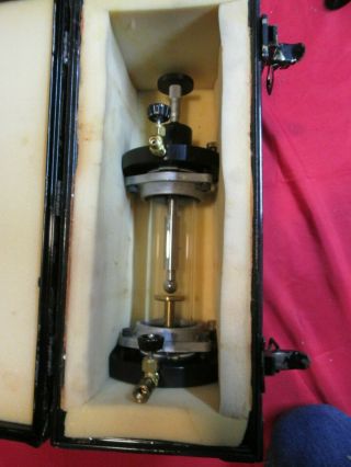 Vintage M.  J.  SEAVY SF6 GAS TESTER STEAMPUNK LABORATORY GLASS CONVERSATION PIECE 3