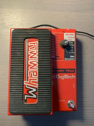 Vintage Digitech Whammy Wh - 1 Guitar Effect Pedal Hard Wired Power Adapt