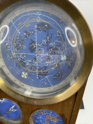 Vintage Edmund Scientific Dr.  Athelstan Spilhaus Space Clock Model 1202 runs 3