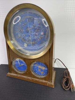 Vintage Edmund Scientific Dr.  Athelstan Spilhaus Space Clock Model 1202 runs 5
