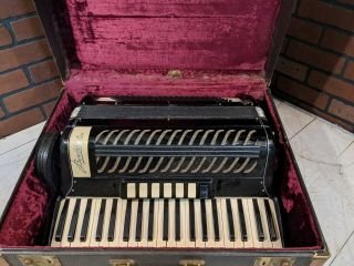 Bertini 41 Key 120 Button Made In Italy Vintage Accordion