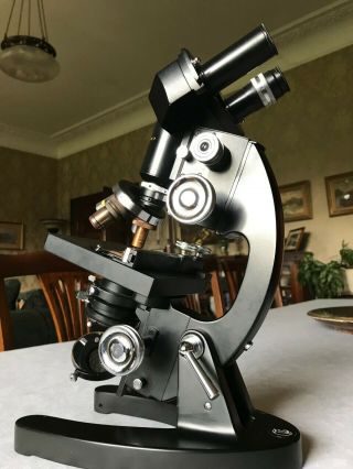 Vintage Cooke Troughton & Simms M2000 Binocular Microscope,  C1950s,  Cased