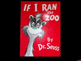 Vtg Cond Rare Banned If I Ran The Zoo Dr.  Seuss Random House 1950/1977