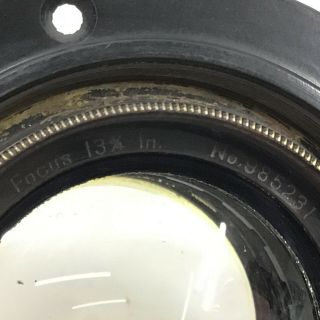 Vintage BAUSCH & LOMB ZEISS PROTAR Series VII 13 3/4 Brass Lens - [TK] 6