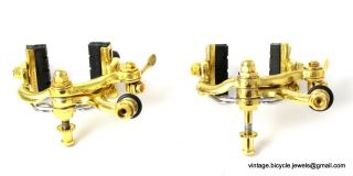 Vintage LUXURY Race Bike Eroica Campagnolo RECORD BRAKES CLIPS GOLD PLATED 5