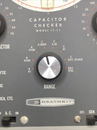 Vintage Heathkit IT - 11 Capacitor/Resistor Checker Tester,  Not 2