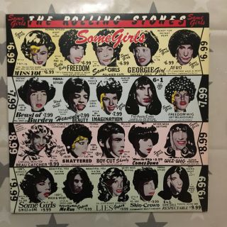 The Rolling Stones Some Girls 1978 1st Press Cun 39108 Vinyl Lp Uncensored