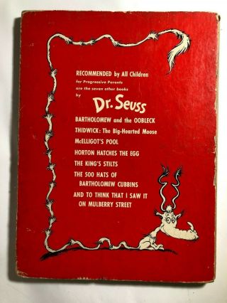 IF I RAN THE ZOO by DR.  SEUSS Random House Vintage 1950 Copyright 3