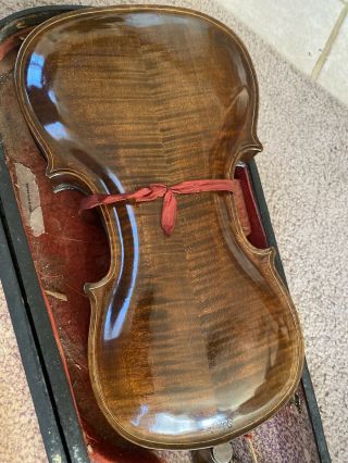 Antique Vintage Old German Joh.  Bapt.  Schweitzer Amati Pestini 4/4 Violin