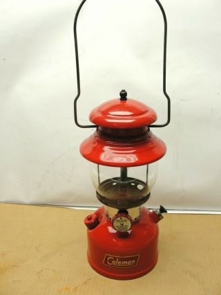 Vintage 1958 Red Coleman Lantern 200a Single Mantle