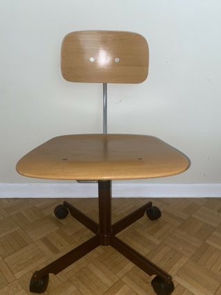 Vintage KEVI Jorgen Rasmussen Danish Modern Swivel Desk Office Chair 3