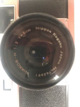 VINTAGE Nikon S4 RF rangefinder camera 5cm f:2 chrome lens.  6504746 5