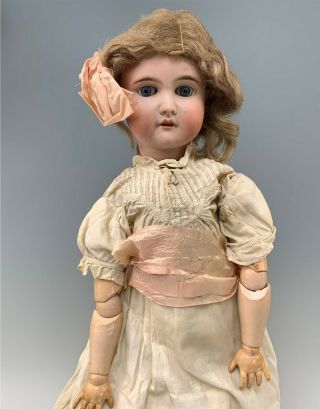 23 " Antique German Bisque Socket Head Doll,  A.  W.  Special