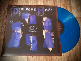 Depeche Mode - Songs Of Faith And Devotion - Blue Vinyl Lp W/ Photo/lyric Insert