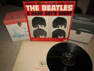 The Beatles Vinyl Lp A Hard Days Night W/inner 1st Mono Press 1964 Ual 3366