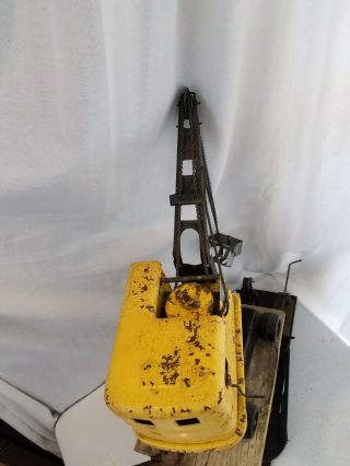Vintage TONKA PRESSED STEEL CRANE SHOVEL Carnival Game Machine Digger Claw 6