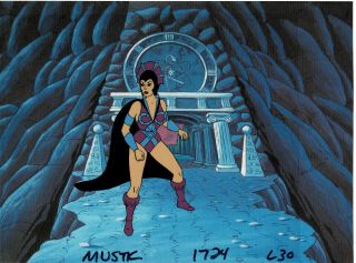 HE - MAN MASTERS OF THE UNIVERSE Production Animation Cel MU60 EVIL - LYN 2