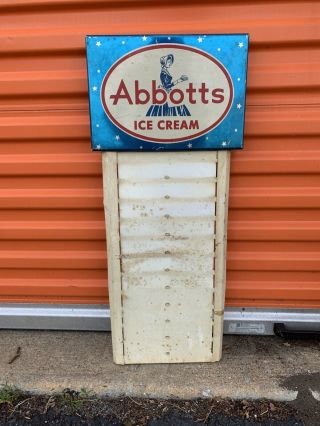 Vintage Country Store Display Sign Advertising Abbott 