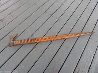 Vintage Valaska Tiger Maple Walking Stick/axe/pick Made In Poland Interntal