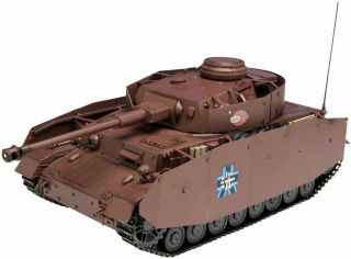 Girls Und Panzer 1/35 Iv Tank Ausf D Kai H Class Type Ankou Team Plastic Model
