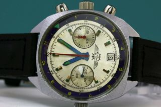 Vintage Poljot Sturmanskie Chronograph Mechanical Watch Military Cal.  3133 Ussr